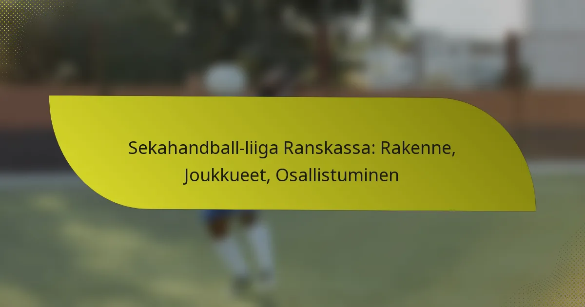 Sekahandball-liiga Ranskassa: Rakenne, Joukkueet, Osallistuminen