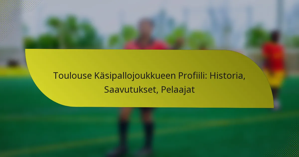 Toulouse Käsipallojoukkueen Profiili: Historia, Saavutukset, Pelaajat