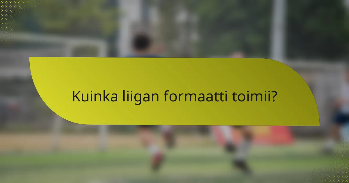 Kuinka liigan formaatti toimii?